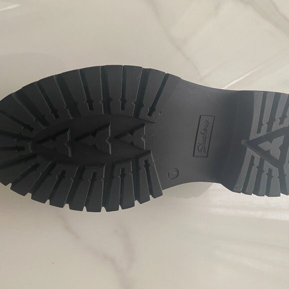 NEW Skechers Black Lug Sole Loafers size 7 - 7 1/2* - Picture 8 of 11